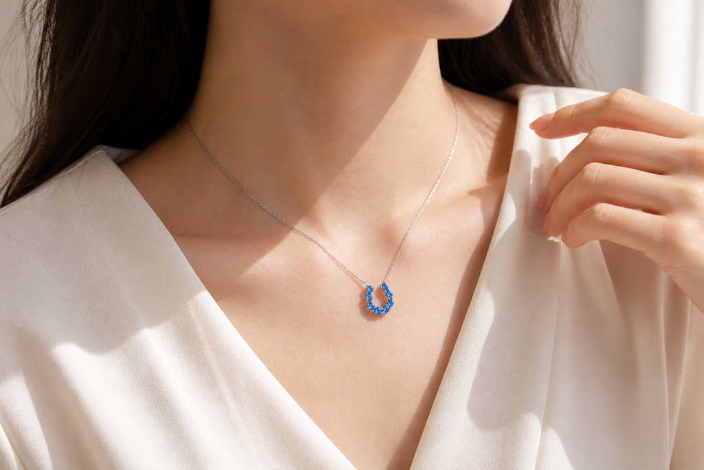 Colette Necklace | Blue Arc Signature